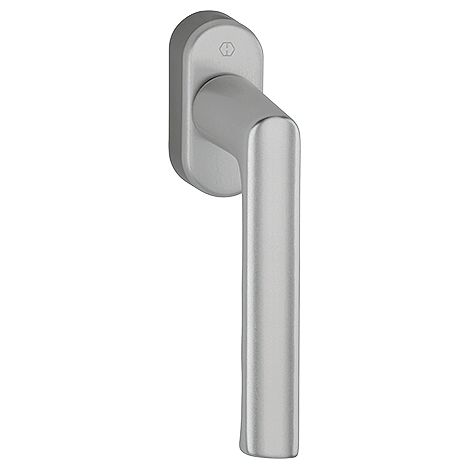 Hoppe – Poignée de fenêtre Hamburg Secustik – Aluminium aspect inox – Carré 32-42 mm – Vis M5x45 et M5x50 – Pour fenêtres oscillo-battantes – 12118916 (1/2)