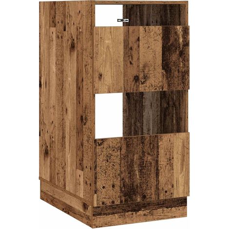 Armario de lavandería con puerta Madera vieja 50 x 68 x 102 cm vidaXL