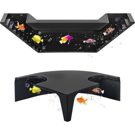 Abri pour poissons en plastique pour aquarium, grotte de cachette avec escaliers, décoration de terrarium et zone de repos, facile à installer et à nettoyer (1/5)