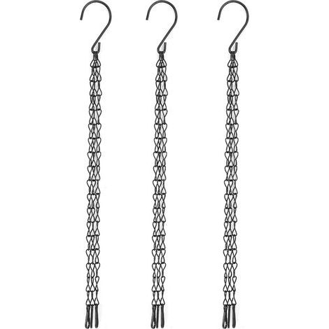 3 PCS Lot Crochets de Chaîne Suspendue en Fer pour Panier de Jardin, Pot de Fleurs, Support de Suspension (1/5)