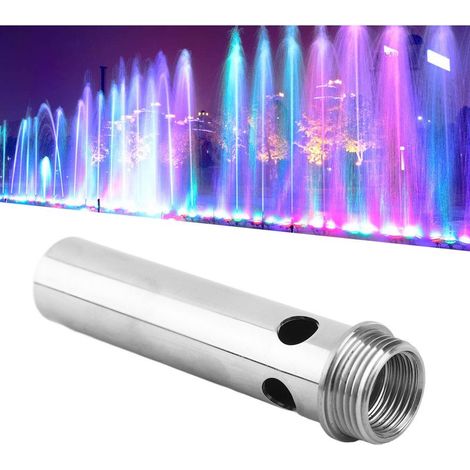 Buse de Fontaine [Ice Tower Cascade] Design G1/2 Femelle G3/4 Mâle Acier Inoxydable pour Bassin et Jardin (1/5)