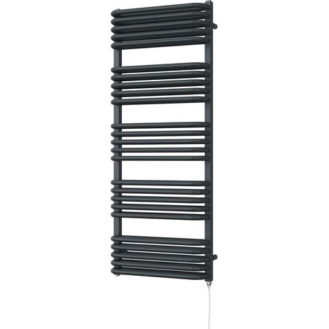 Crossmoor - Anthracite Electric Towel Rail H1269mm x W500mm 900w Standard (1/2)