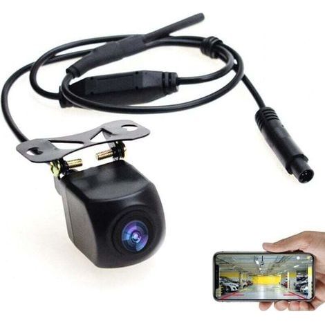 BUNTHAUS PA WiFi caméra de recul caméra de recul Vue arrière 12V Mini Corps étanche tachygraphe pour iPhone et Android (1/5)