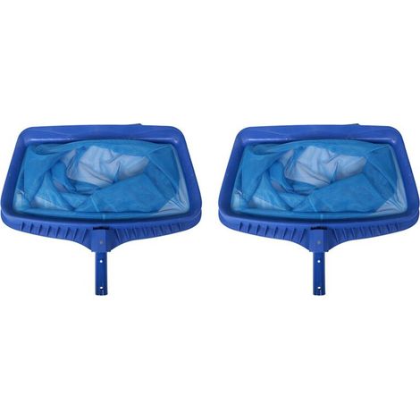 2x Poolskimmer, Poolskimmernetz, Poollaubskimmernetz, Poolnetz mit großem Fassungsvermögen für den