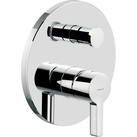 Außenteil für Nobili 2-Wege-Unterputz-Brausebatterie Serie Lira LR116100/ECR  Verchromt - Messing