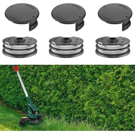 Lot de 3 bobines avec couvercle de bobine pour Parkside PRTA 20-Li A1- IAN 311046, PRTA 20-Li B1- IAN 330831, PRTA 20-Li B2- IAN 334231, PRTA 20-Li C3- IAN 351753 (1/4)