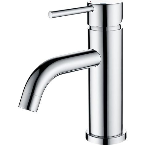 Miscelatore per lavabo del bagno, rubinetto per acqua calda e fredda.