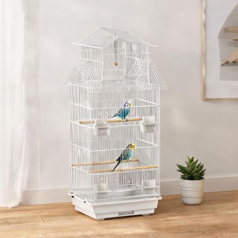Cage pour oiseaux blanco en acero PP 50,5 x 41 x 104 cm (1/5)