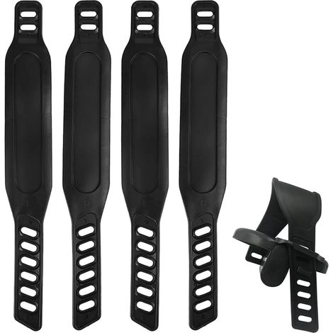 Sangles de pédales de vélo, sangles de pédales de vélo d'appartement, sangles de pédales, universelles, 2 paires (1/5)