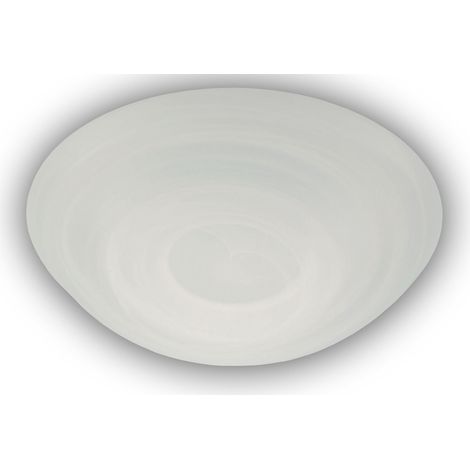 LED Deckenleuchte Deckenschale rund, Glas Alabaster, Ø 20cm (1/4)