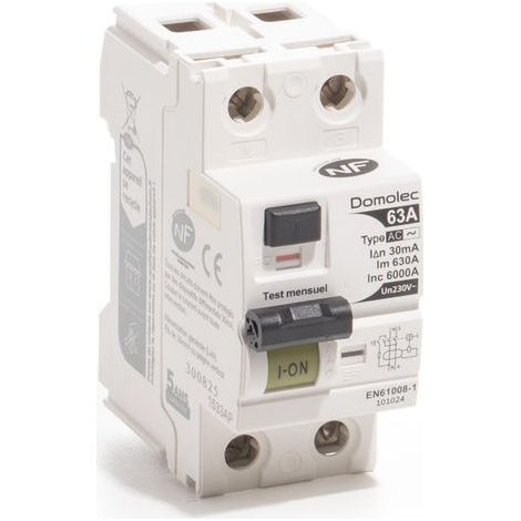 AUTRES Interrupteur différentiel DOMOLEC 63 A type AC (1/2)