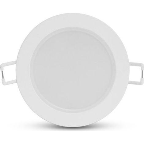 Spot encastrable LED IP65 5W 340lm 3000K – Cloche recouvrable – Connecteur rapide – Ø70mm – Pour espaces humides – Miidex Lighting (1/5)
