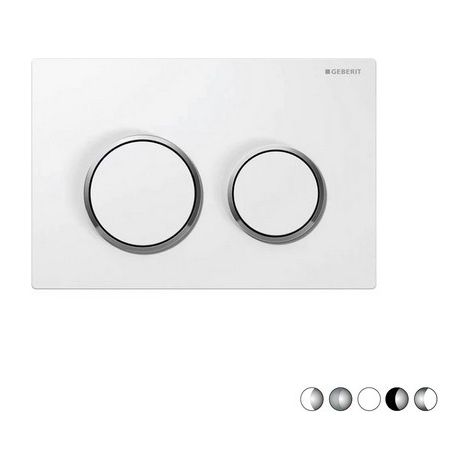 PLACCA DI COMANDO 2 TASTI OMEGA 20 Cromo Anelli Cromo satinato