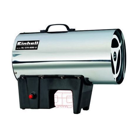 Einhell ge-hg 18/370 niro li-solo d/at pistola de pistola ad aria calda nera, acciaio inox (1/5)