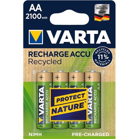 Pack 4 Piles rechargeables R06 Aa 2100mah 1,2v Nimh Bl4 Varta 56616 Aa2100/bl4/56616