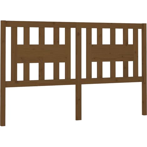 Maison Exclusive - Cabecero madera maciza de pino marrón miel 126