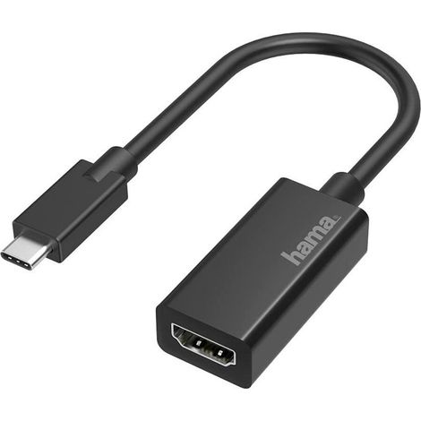 Hama Cavetto adattatore USB Type C M / HDMI F, Ultra HD 4K, nero (Pack PC) (1/5)