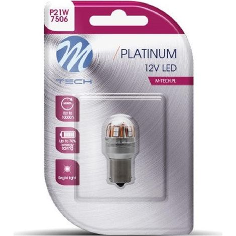 Ampoule P21W LED diode rouge CANBUS 24V TIR