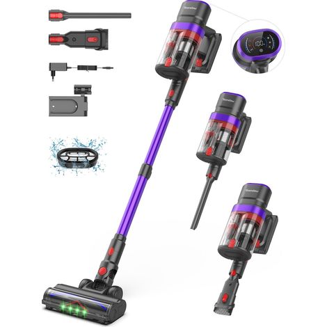 Aspirateur à main  Teendow V20 Strong  500W, 40KPa, 50min, ≤80dB - Violet (1/5)