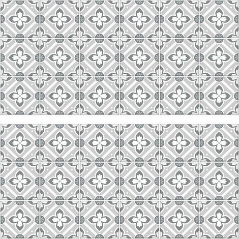 Stickers mosaïque gris faïence (1/5)