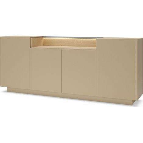 CASSETTIERA, rovere cacao + cremona, 203 x 83 x 39,5 cm