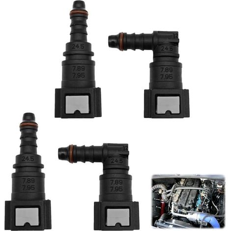 7.89mm à 8mm Raccord Durite Essence, Durite Essence 8mm, Tuyau Carburant 8m m, Durite Gasoil 8m m, Tuyau Ess ence 8 mm, Durite Ga soil, Ra ccord Rapide Carburant pour Die sel, Raccord Rapide Gasoil (1/4)