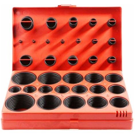 Joints toriques universels en Caoutchouc pour valves Voitures, Pompes et équipements électriques Assortiment de joints toriques（3 - 50 mm 419 pièces 32 Tailles） (1/5)