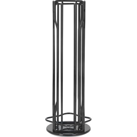 Porte-capsules de café rotatif 360° antidérapant, base épaisse en fer forgé, support pour dosettes Vertuoline, 20 capsules, noir (1/5)