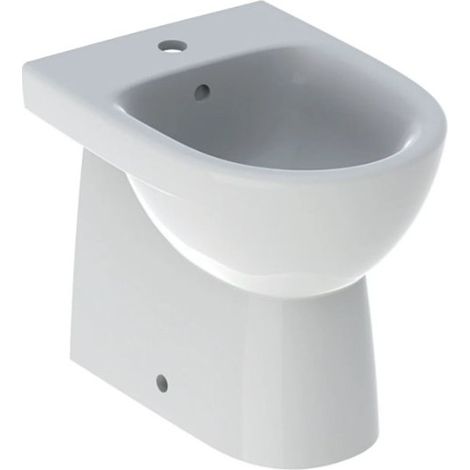 GEBERIT - SELNOVA COMPACT BIDET A PAVIMENTO FILO PARETE IN VETROCHINA BIANCO 500.482.01.7 (1/5)
