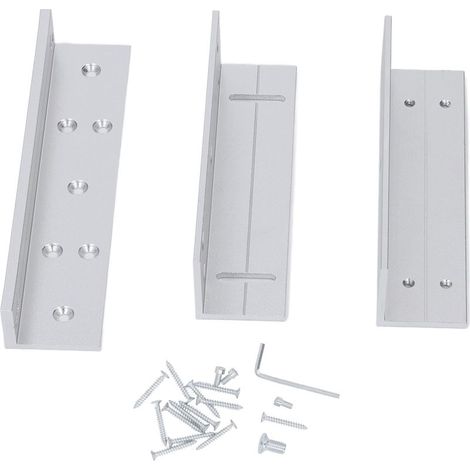 Support de verrouillage électromagnétique en Z et L, force de maintien de 180 kg, alliage d'aluminium de 168 mm, kit électromagnétique pour porte intérieure (1/5)