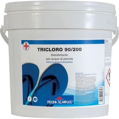 Tricloro 90% cloro in pastiglie a lenta dissoluzione per manutenzione piscine 1 Kg
