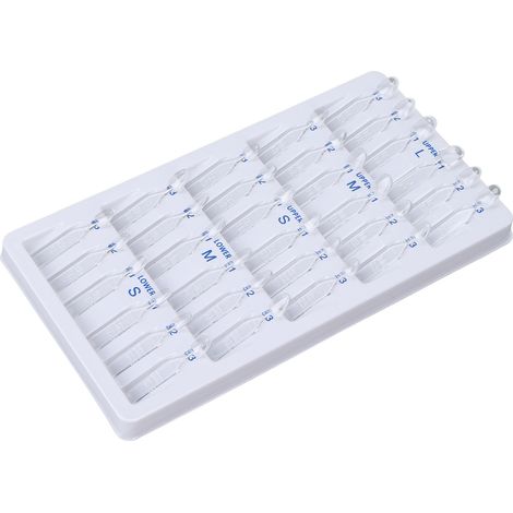 Kit de 30 facettes dentaires blanchissantes en plastique résistant aux hautes températures pour usage domestique et hôpital dentaire. (1/5)