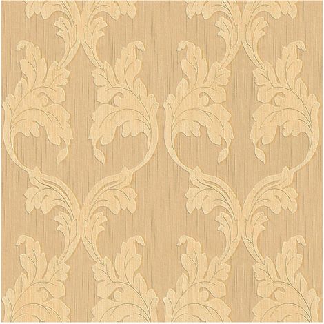 Papier peint aspect textile Profhome 956283 papier peint textile texturé à l'aspect textile mat orange beige 5,33 m2 (1/5)