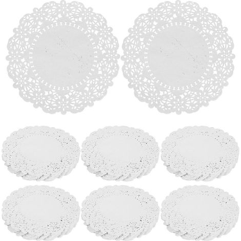 140 napperons ronds pour table de desserts, sets de table charmants pour collations, articles de fête à thème (1/4)