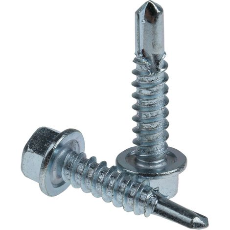 Rs Pro – Vis autoperceuse 25mm M5.5 en acier – Tête hexagonale pour fixation rapide – Boîte de 100 unités – Vissage précis dans bois dur (1/3)