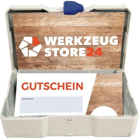 Geschenkgutschein Wert 50 € (Motiv Holz) - im Miniatur Systainer (1/4)