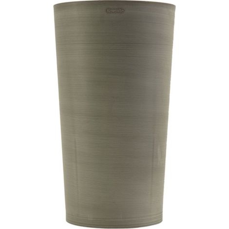 Pot de Fleurs Conique Gris Ø30cm H52cm - Pot de Fleurs Haut en Plastique Recyclé - Design Italien ARTPLAST (1/5)