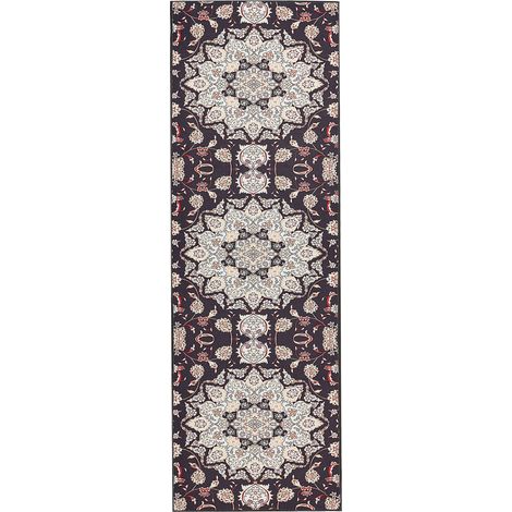 Teppich ARITAS Schwarz 80 x 240 cm (1/5)