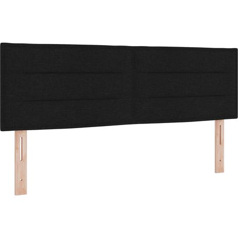 Maison Exclusive - Tête de lit LED avec bandes LED Noir 144 cm tissu