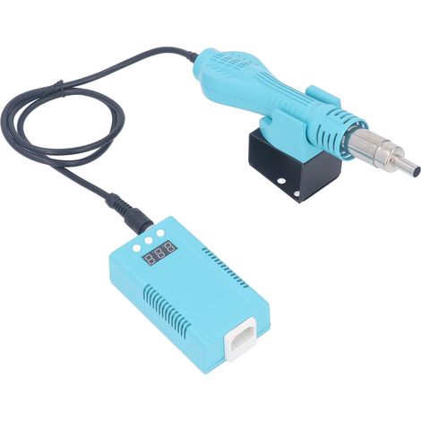 Pistolet à air chaud numérique 700W avec écran LCD, mini thermorétractable portatif, température réglable 100-480°C, 3 buses incluses, prise UE 220V (1/5)