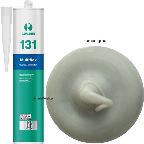 Ramsauer 131 Multiflex Silikon Fugen Dichtstoff 310ml Kartusche zementgrau