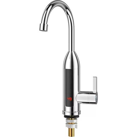 Robinet chauffe-eau électrique automatique Robinet chauffe-eau efficace domestique À double fonction chaud/froid (argent) (1/5)