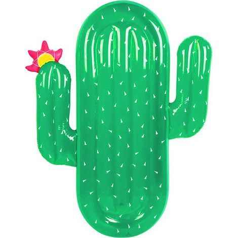 Grande panchina galleggiante gonfiabile in PVC a forma di cactus (1/5)