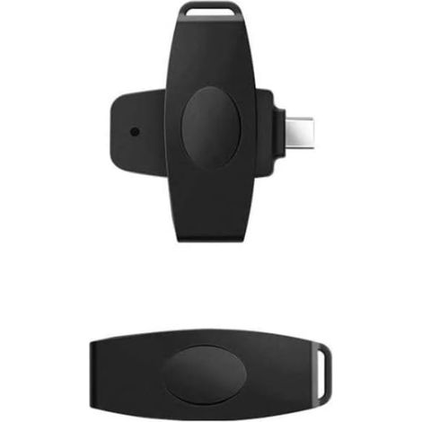 Lecteur de cartes CAC USB-C, lecteur de cartes à puce CAC USB-C pour l'accès universel militaire (DOD), lecteur de cartes de crédit/lecteur de puces CAC