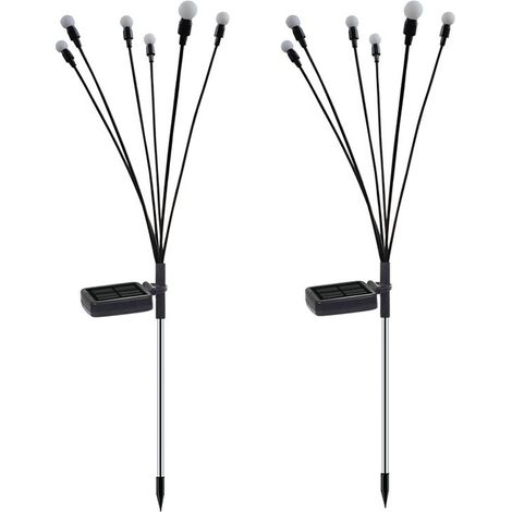 Lot de lampes solaires Firefly pour extérieur et jardin - Lampes solaires pour fleurs-AquaForge