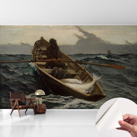 Tapetet Klebetapete für Wohnzimmer Schlafzimmer Küche - Wanddekoration  Fischer auf dem Meer 416x254 cm (1/5)