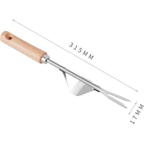 Unkraut jäten Unkrautstecher Wurzelentferner mit Holzgriff Geeignet zum Graben Jäten und Auflockern des Bodens Manueller Unkrautstecher Geschenk 31,5 (1/4)