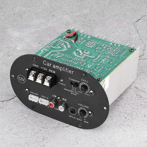 Amplificateur Audio Voiture 120W 12V, Carte Ampli Basse Puissante pour Subwoofer et Haut-Parleurs Auto (1/5)