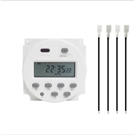 Prise 12V programmateur numérique prise de courant avec affichage numérique LCD antivol avec boîtier étanche/boîte de jonction (1/5)