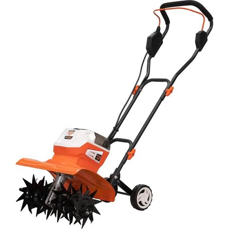 Motobineuse sans fil RURIS 4044e 2 x 20V brushless - Largeur 300 mm - Profondeur 200 mm - 6 fraises - 280 tr/min - Sans batterie (1/5)